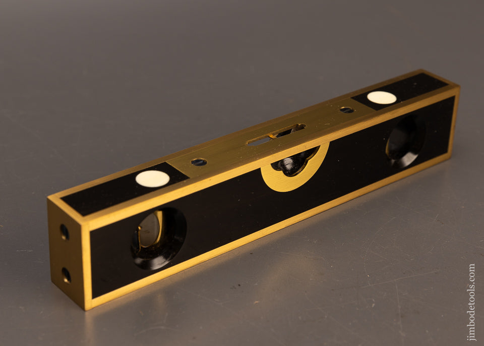 Stunning-Ebony-&-Brass-STRATTON-BROS.-Level-by-BARRY-WEAVER-EXCELSIOR-117580