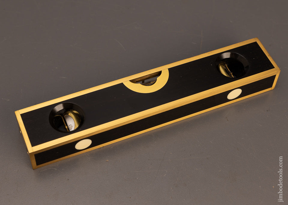 Stunning-Ebony-&-Brass-STRATTON-BROS.-Level-by-BARRY-WEAVER-EXCELSIOR-117580