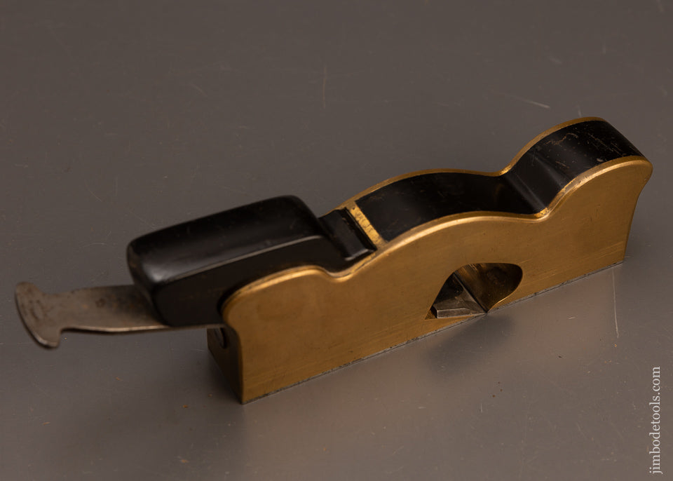 Spectacular-NORRIS-No.-20E-Gunmetal-&-Ebony-Infill-Shoulder-Plane-EXCELSIOR-117819