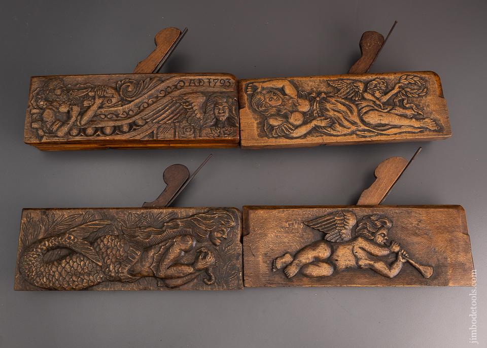 Amazing Set of Eight Carved Moulding Planes - EXCELSIOR 59500
