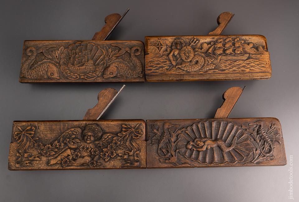 Amazing Set of Eight Carved Moulding Planes - EXCELSIOR 59500