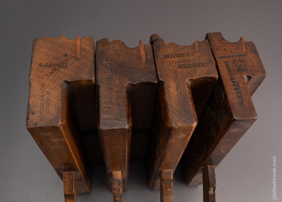 Amazing Set of Eight Carved Moulding Planes - EXCELSIOR 59500