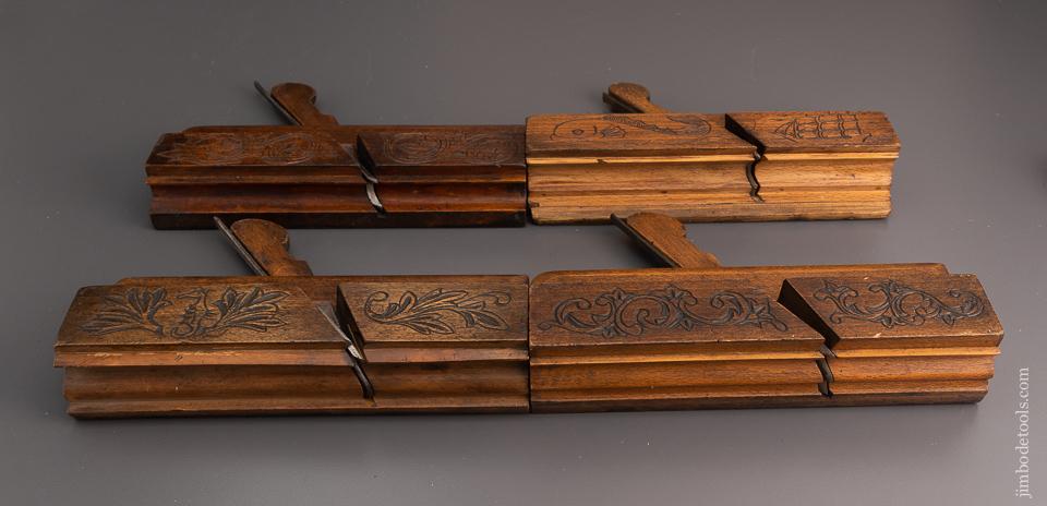 Amazing Set of Eight Carved Moulding Planes - EXCELSIOR 59500