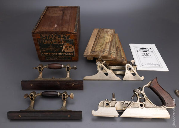 Excellent User STANLEY No. 55 Combination Plane in Original Box