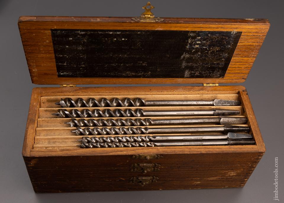 Fine Complete Set of 13 RUSSELL JENNINGS Auger Bits in Original Three Tiered Box - 100465