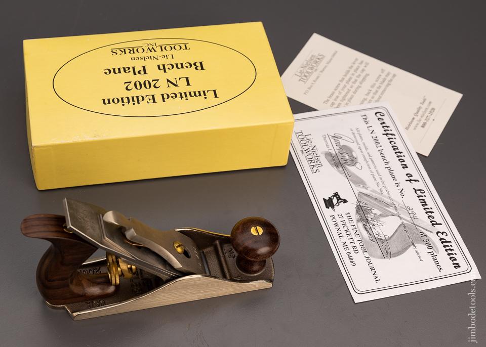 Dead Mint LIE NIELSEN N0. LN 2002 No. 1 Size Smooth Plane in White Bronze & Rosewood - 100648