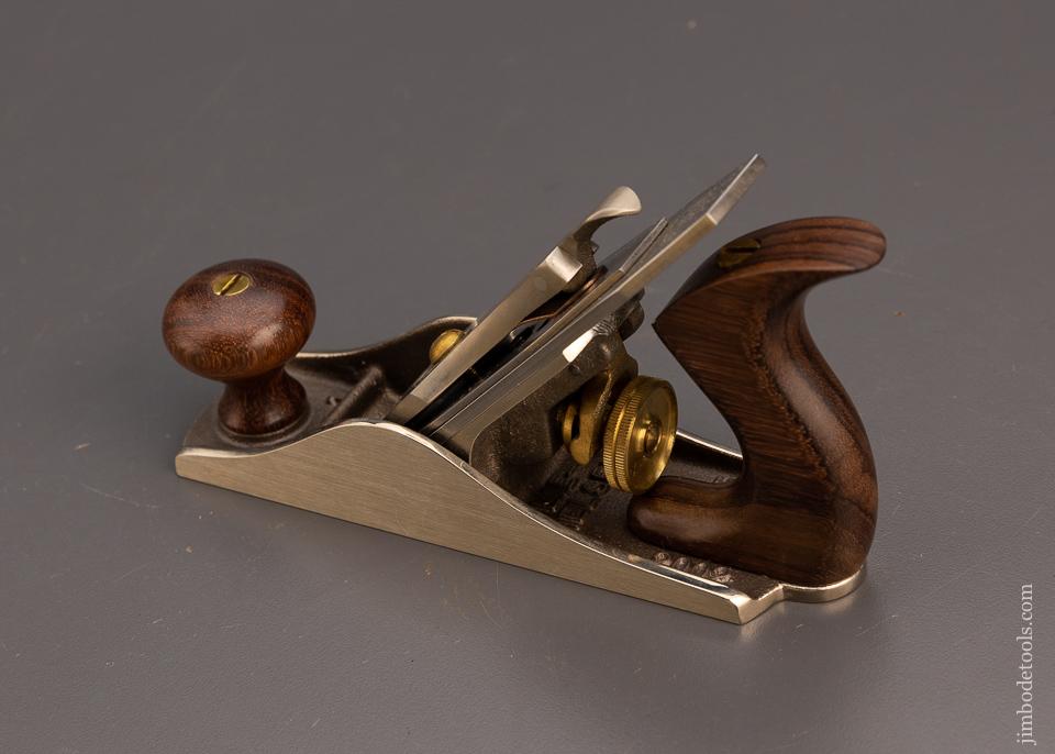 Dead Mint LIE NIELSEN N0. LN 2002 No. 1 Size Smooth Plane in White Bronze & Rosewood - 100648