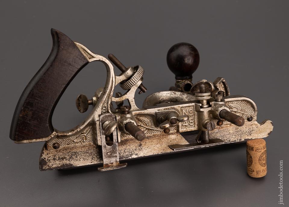 Good User STANLEY No. 45 Combination Plane with 17 Cutters - 100693