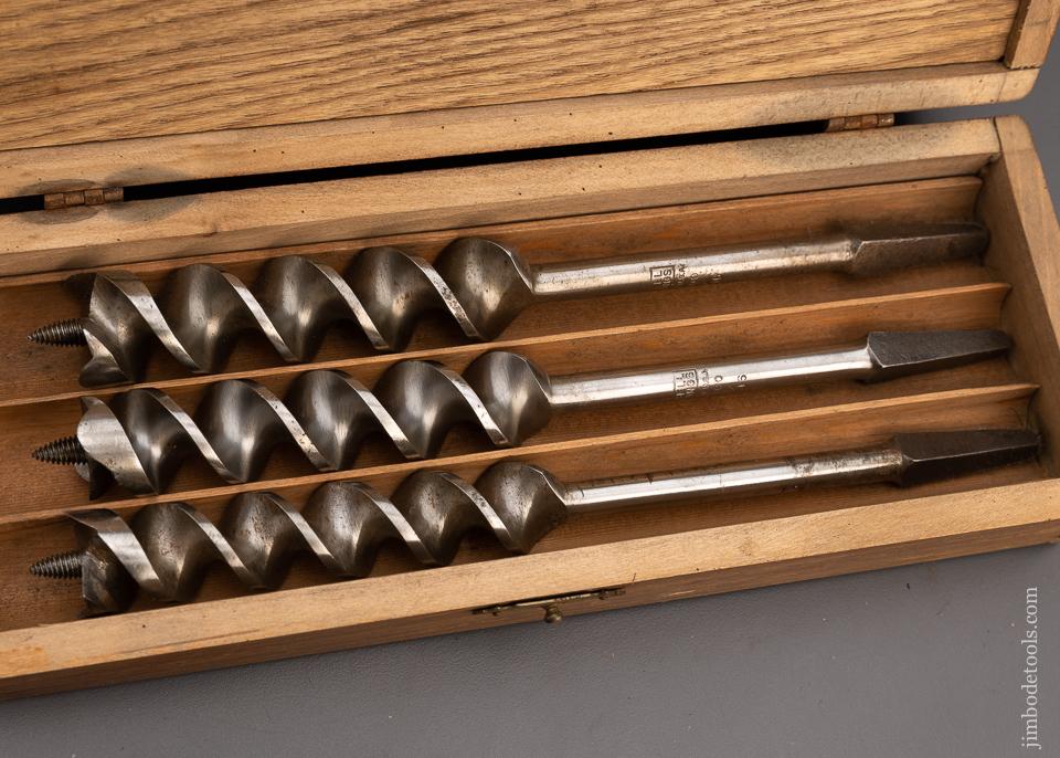 Complete Set of 13 RUSSELL JENNINGS Auger Bits in Original Three Tiered Box - 100791
