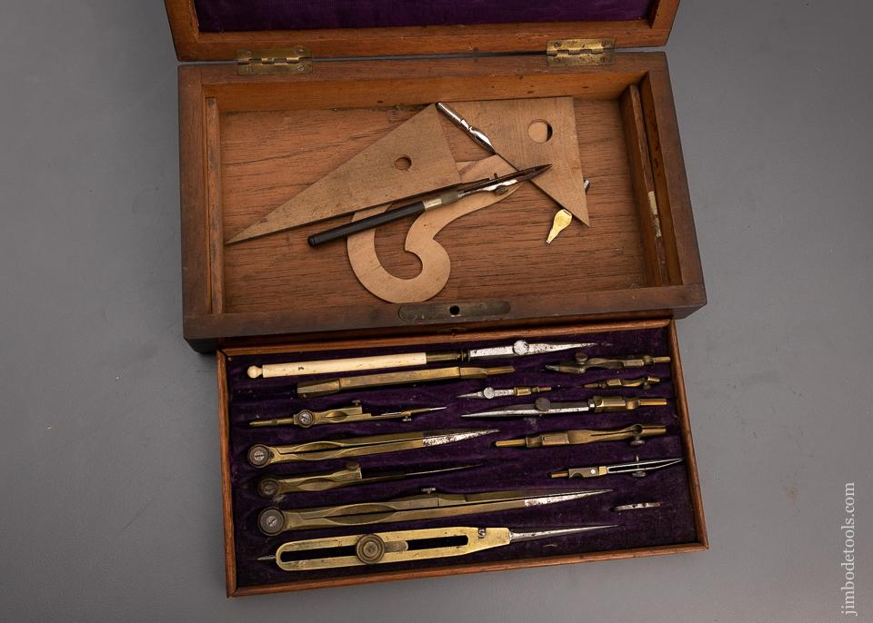 Drafting Set in Rosewood Box - 100802