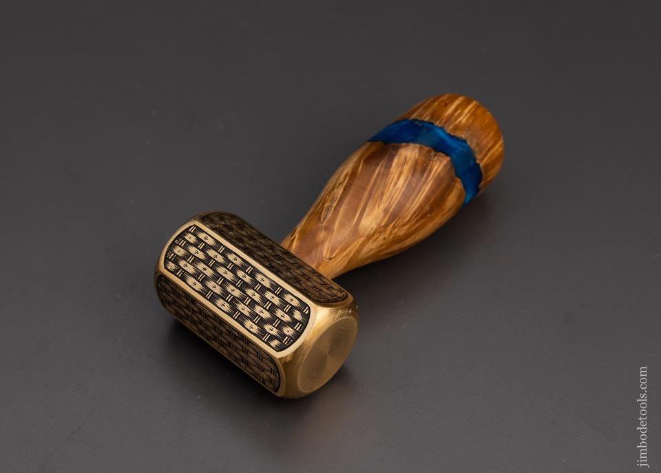 Drop Dead Stunning Engraved Brass Carver’s Mallet 1 Pound by MIKHAIL DAVYDOV - 100871