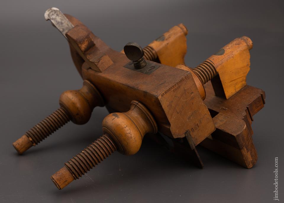 Beautiful Applewood & Boxwood Screw Arm Plow Plane - 100945