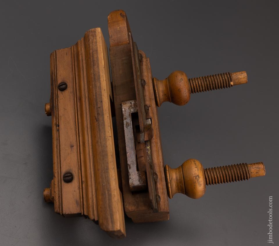 Beautiful Applewood & Boxwood Screw Arm Plow Plane - 100945