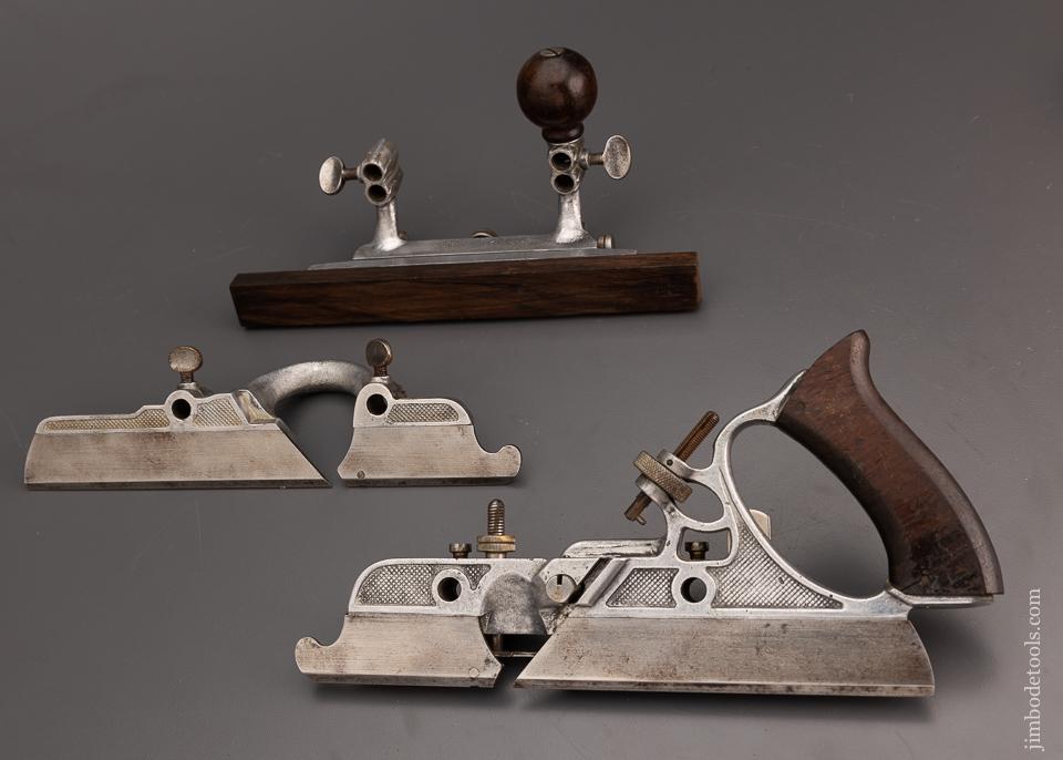 Fine & 100% Complete in Original Box STANLEY No. A45 ALUMINUM Combination Plane - 100958