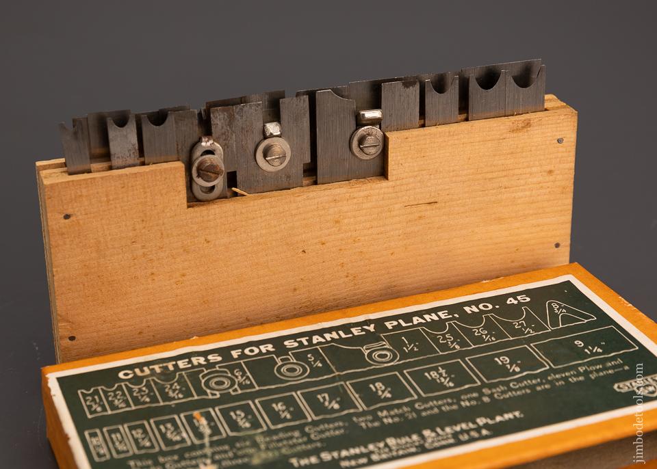 Fine & 100% Complete in Original Box STANLEY No. A45 ALUMINUM Combination Plane - 100958