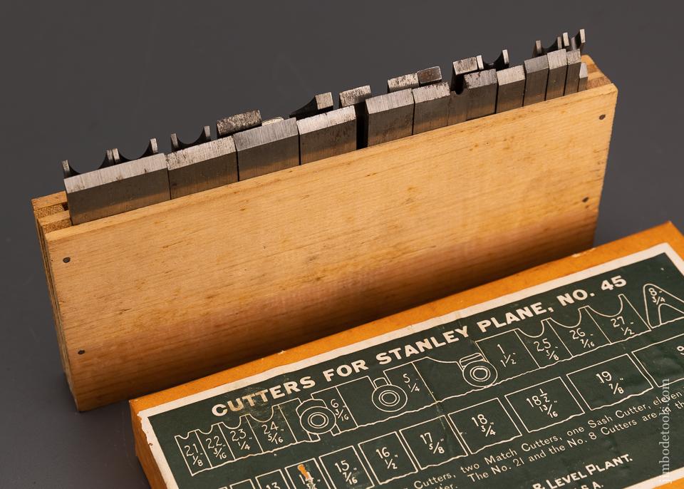 Fine & 100% Complete in Original Box STANLEY No. A45 ALUMINUM Combination Plane - 100958