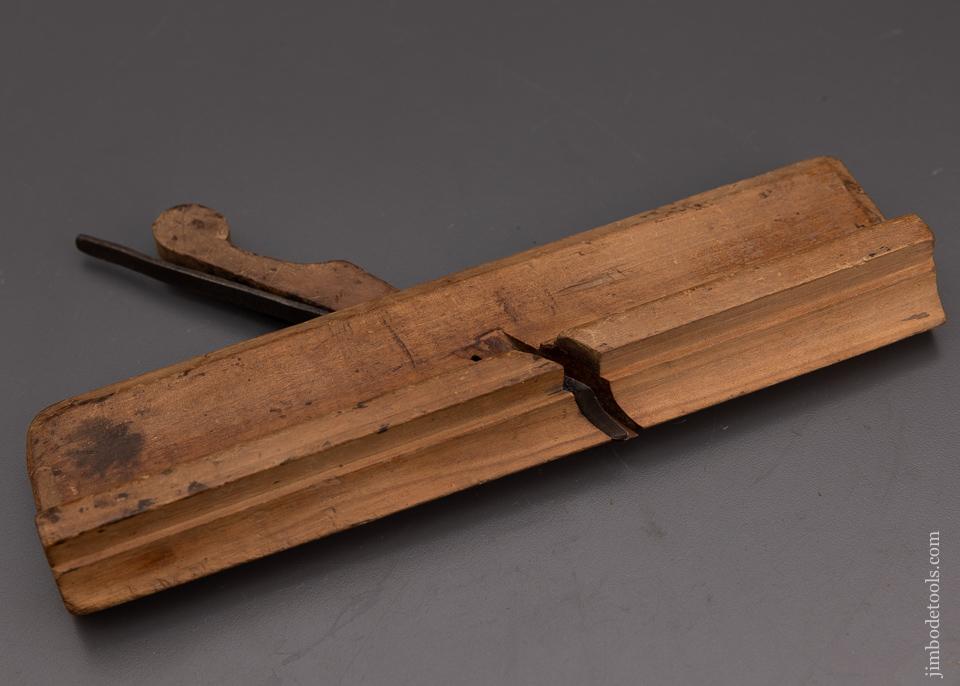 RARE & Fine! 18th Century I. WALTON IN READING 1 3/4 inch Wide Yellow Birch Complex Molding Plane circa 1730-85 - 101011