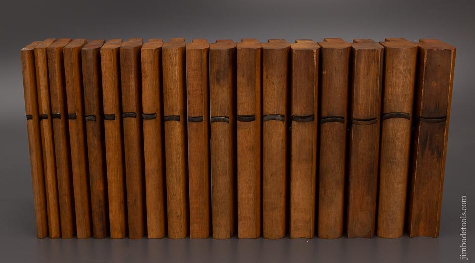 Unused Set of 18 Hollow and Round Planes by H. CHAPIN - 101014
