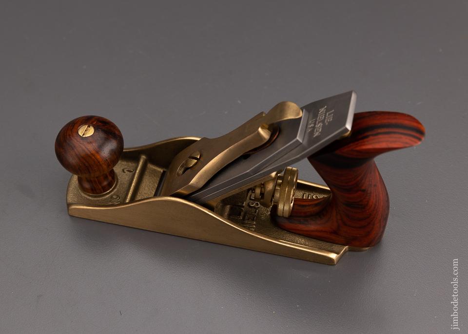 LIE NIELSEN No. 1 Smooth Plane with Cocobolo Handles Mint in Box - 101088