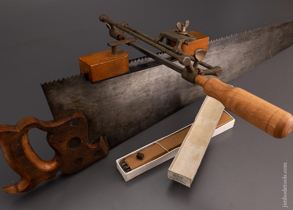 ATKINS Saw Filer with Full Box of SIMONDS Files - 101245