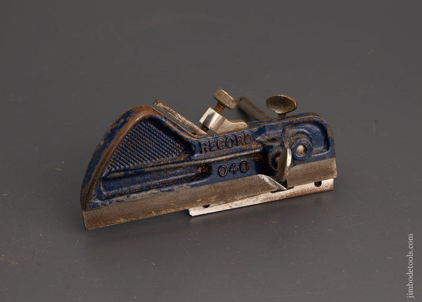 RECORD 040 Plow Plane - 101266 – Jim Bode Tools