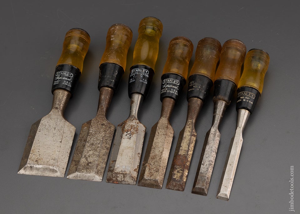 STANLEY No. 60 Chisels Graduated Set of 7 - 101594
