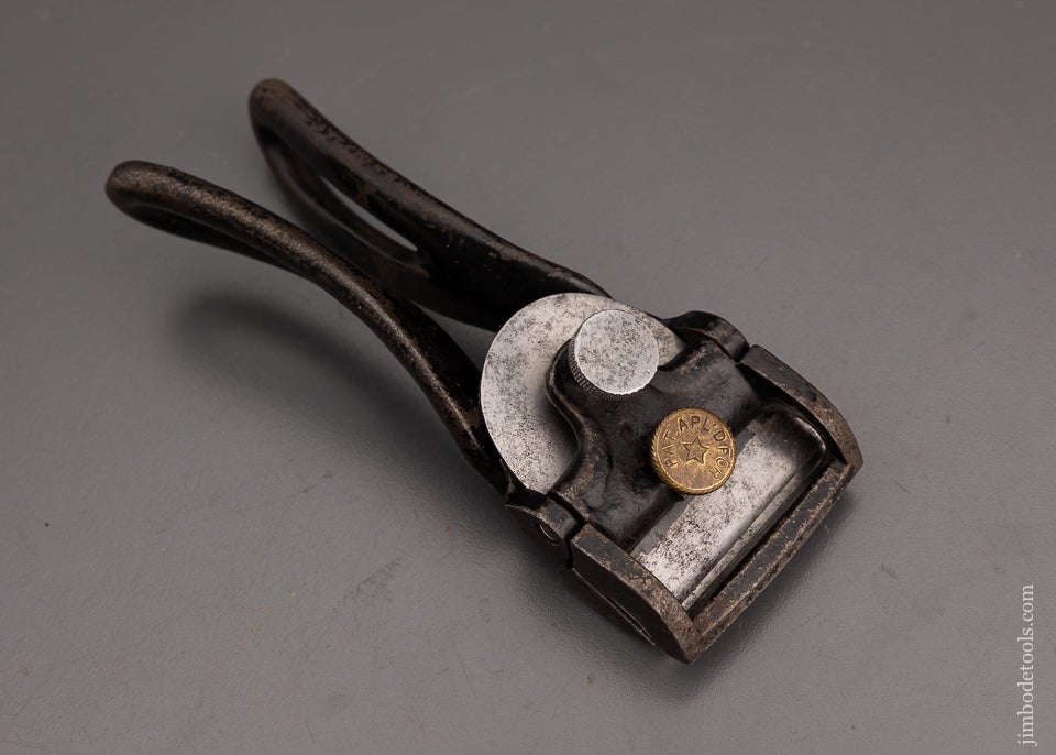 Rare! MAGNUSON Patent May 19, 1891 Folding Spoke Shave - 101636