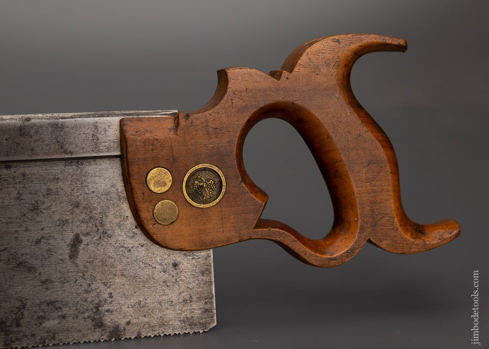Early & Fine H. DISSTON (Pre-Son) EAGLE MEDALLION 14 Inch carcass Saw - 101644