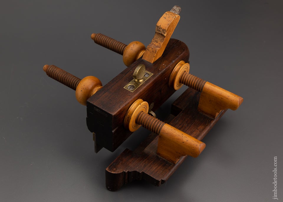 Striking Fine Solid Rosewood Plow Plane by J. DENISON - 101693