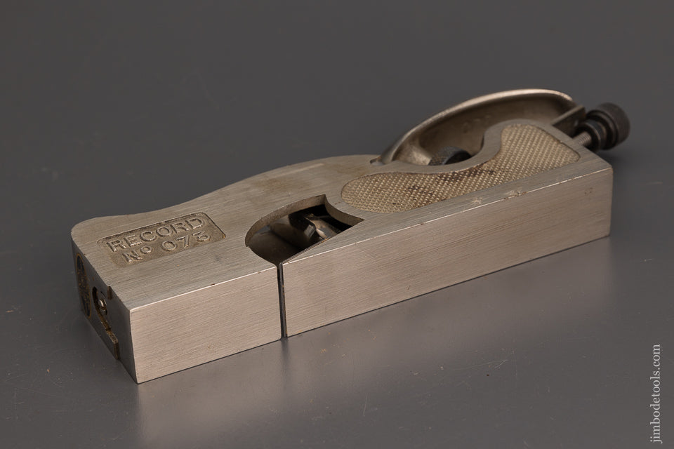 Astonishing Nickel Plated RECORD No. 073 Shoulder Plane Near Mint - 101914