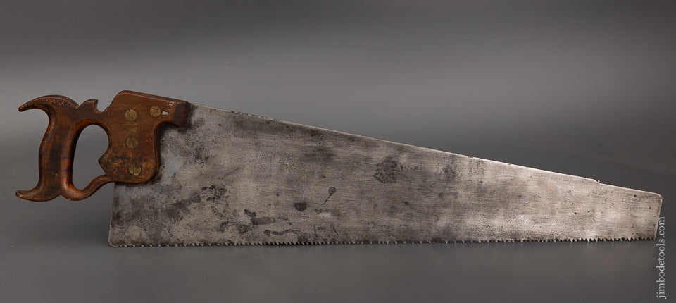 Early DISSTON Pre-Son EAGLE Logo No. 7 Rip Hand Saw - 102061