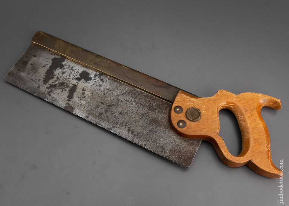 Just Sharpened DISSTON No. 5 Brass Back Dovetail Tenon Saw - 102263