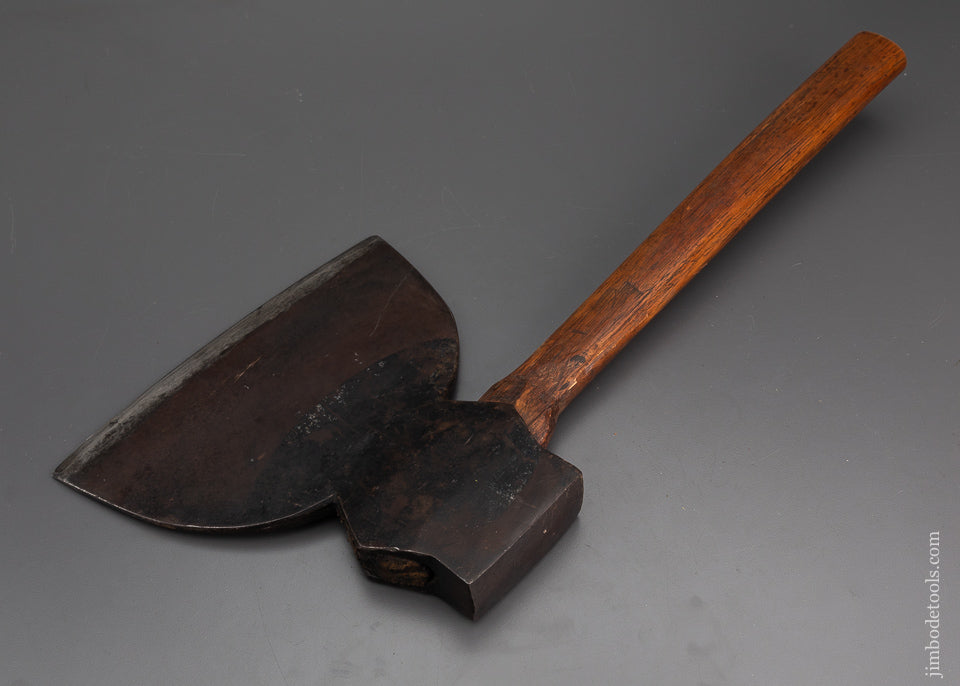 Extra Fine with Original Paint W. BEATTY Offset Double Bevel Broad Axe - 102364