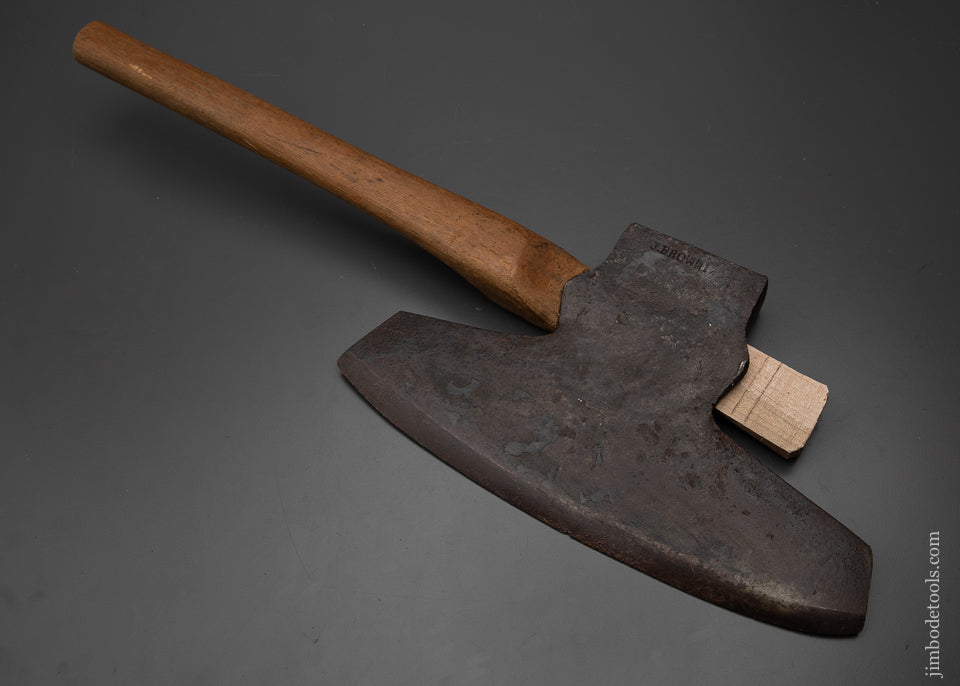 Good User Offset Single Bevel Broad Axe J. BROWN (could be Browning) 102374