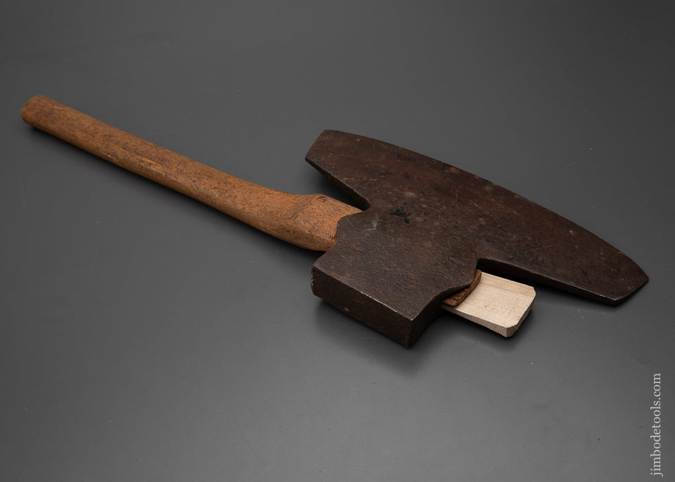 Good User Offset Single Bevel Broad Axe J. BROWN (could be Browning) 102374