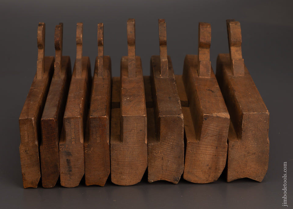 4 Fine Pairs of Hollow & Round Moulding Planes by OHIO TOOL CO. - 103053