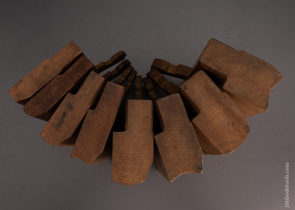 4 Fine Pairs of Hollow & Round Moulding Planes by OHIO TOOL CO. - 103053