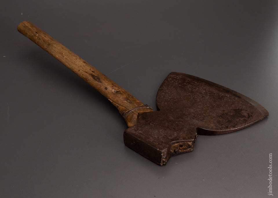 Pre-Civil War COLLINS HARTFORD Single Bevel Offset Broad Axe - 103114