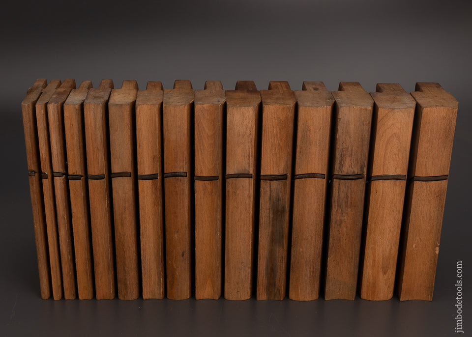 Fine Set of Hollow & Round Planes by J.W. HARRON BLEEKER STREET, NY 15 Planes - 103131