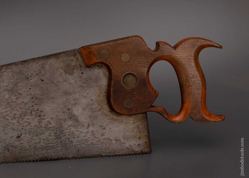 Early & Extra Fine HENRY DISSTON (Pre-Son) No. 7 Hand Saw 28 Inch Rip - 103224