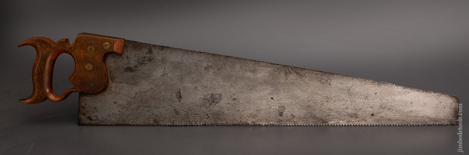 Early & Extra Fine HENRY DISSTON (Pre-Son) No. 7 Hand Saw 28 Inch Rip - 103224
