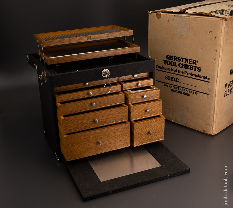 GERSTNER 10 Drawer Oak Chest Dead Mint in Original Box! - 103585