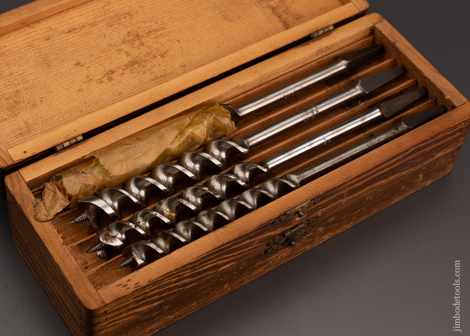 Complete Set of 13 RUSSELL JENNINGS Auger Bits in Original Three Tiered Box - 103670