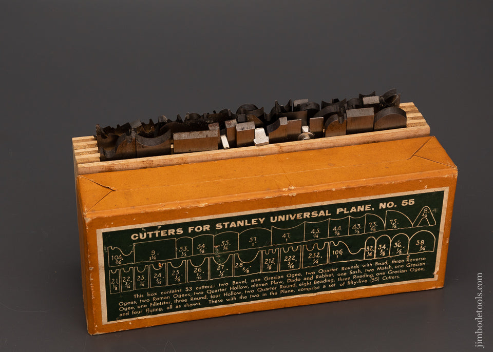 Mint Unused 100% Complete STANLEY No. 55 Combination Plane - 103685