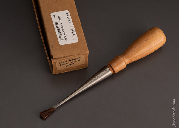 DISCONTINUED LIE NIELSEN 3/8 Fishtail Chisel Mint in Box - 103764 
