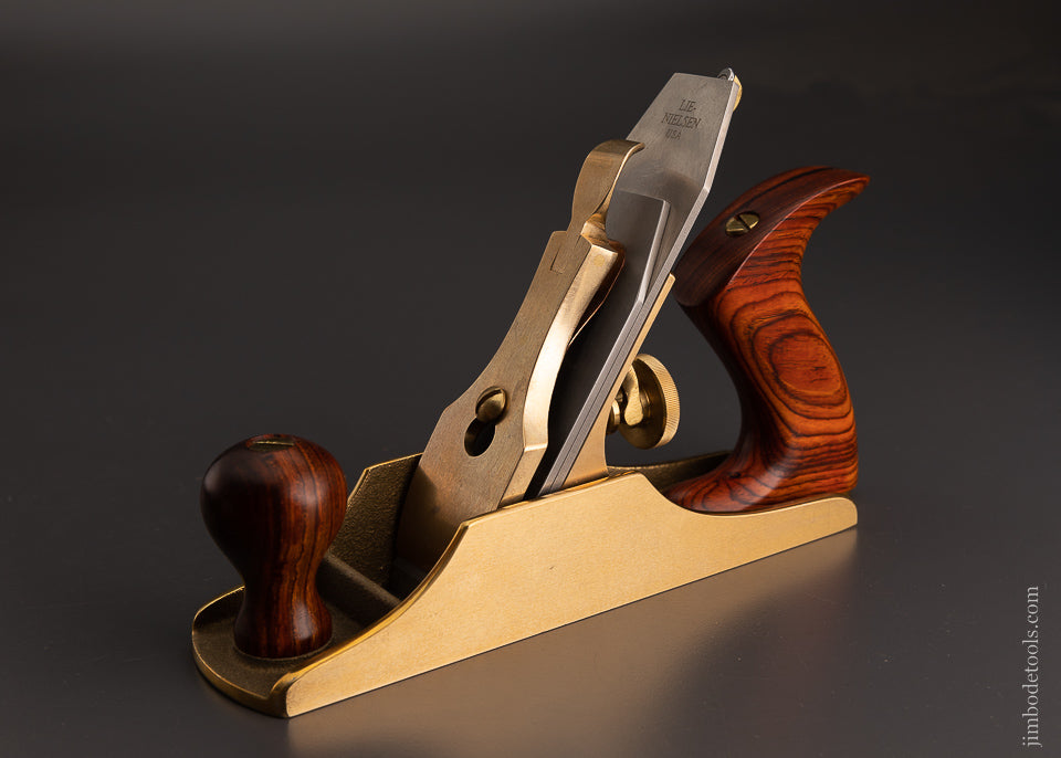 LIE NIELSEN Bronze No. 3 Smooth Plane with 55 Degree Frog & Cocobolo Handles - 103816