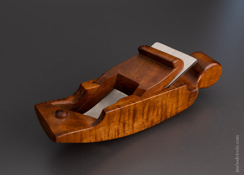 Lovely Tiger Maple Skewed Chair Maker’s Seat Hollowing Plane - 104166