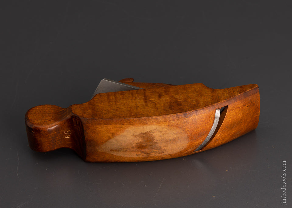 Lovely Tiger Maple Skewed Chair Maker’s Seat Hollowing Plane - 104166