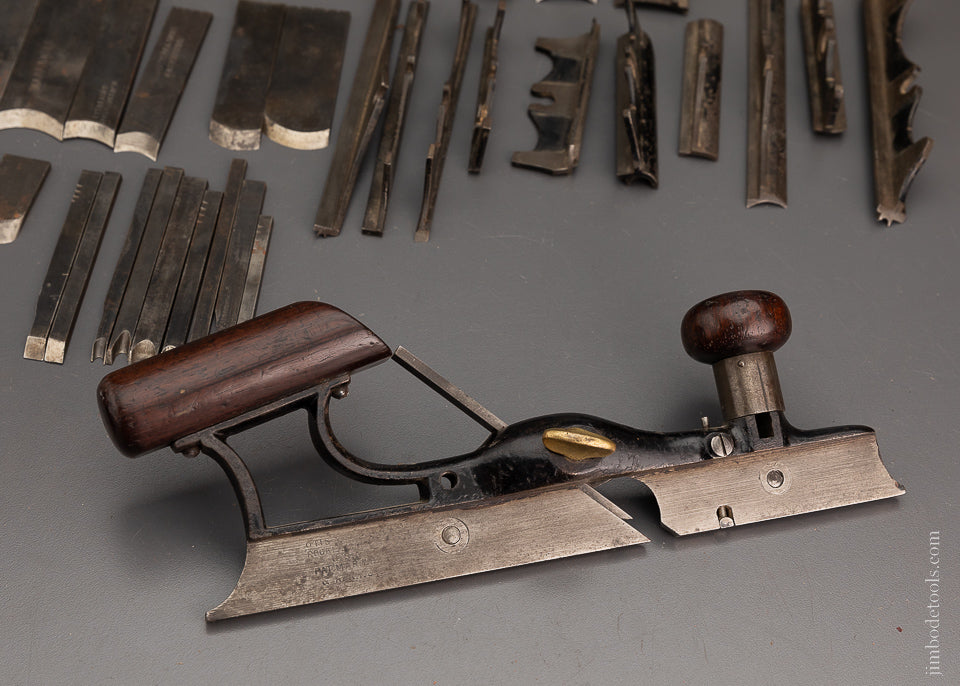 Amazing Comprehensive FALES PATENT Plow Plane Aug. 31, 1886 52 Piece Set - 104210