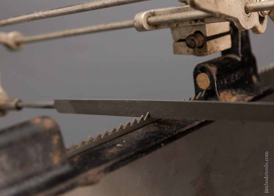 Stearns Patent Saw Filer With New Box of SIMONDS Saw Files - 104345